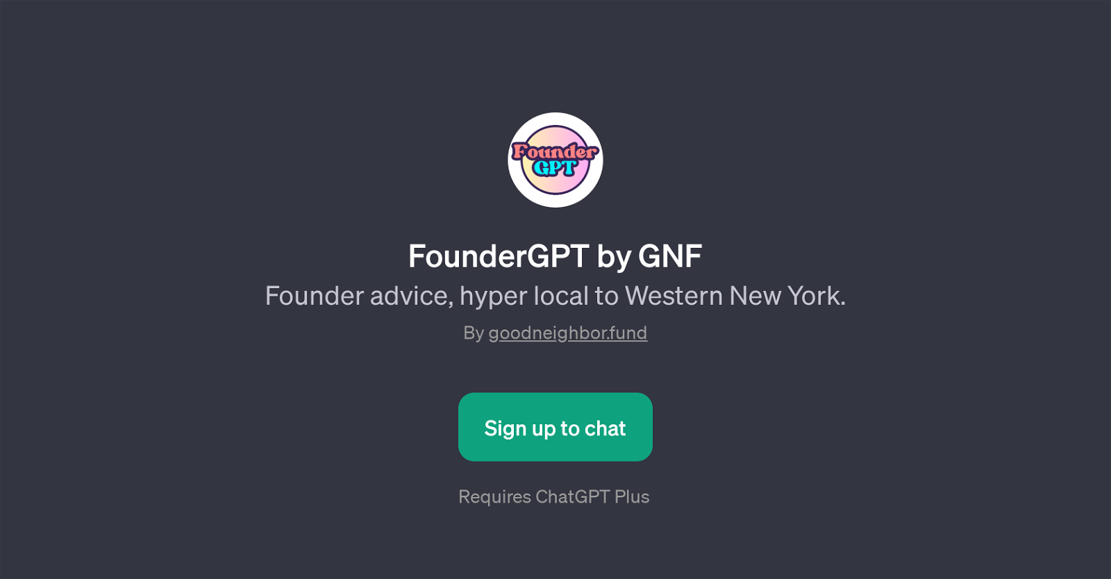 FounderGPT by GNF website