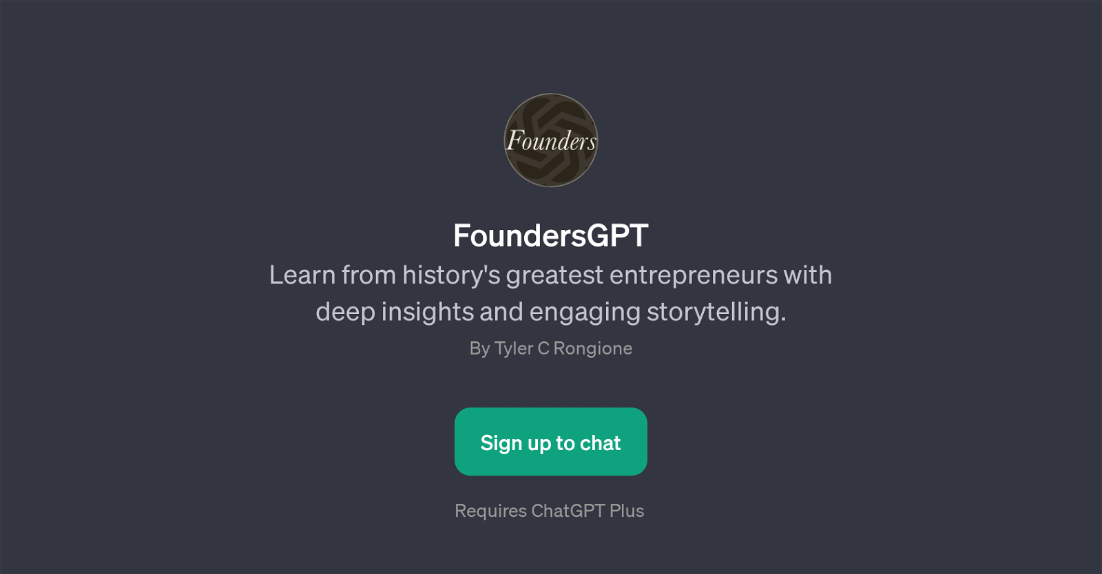 FoundersGPT website