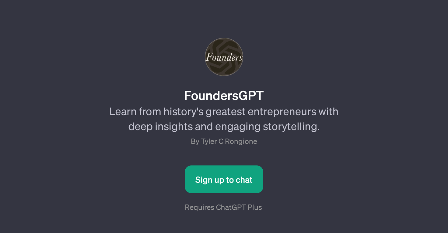 FoundersGPT website
