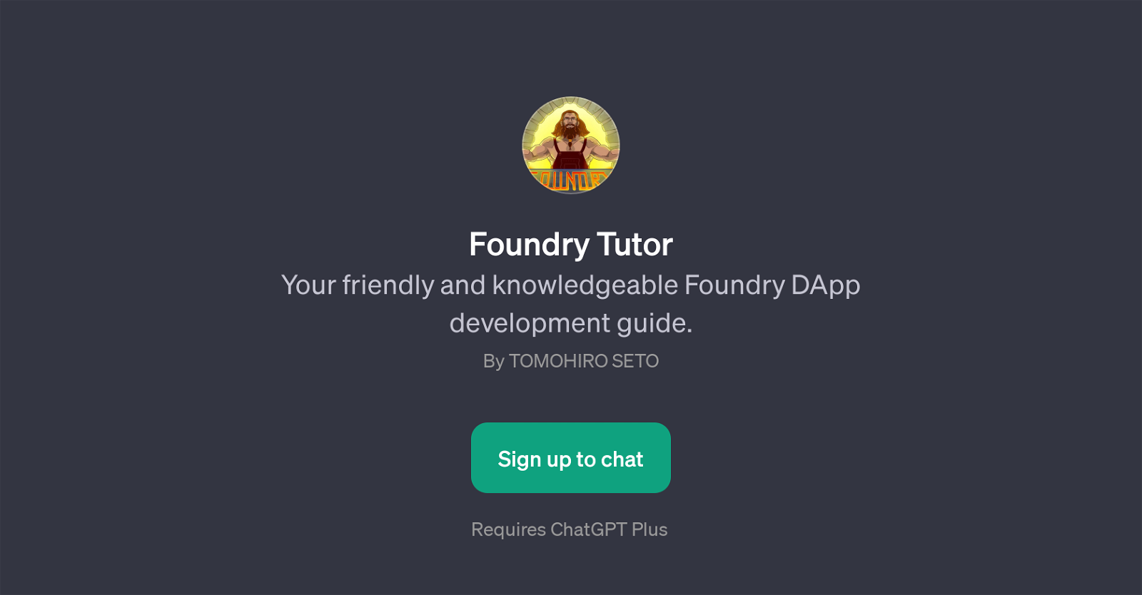 Foundry Tutor website