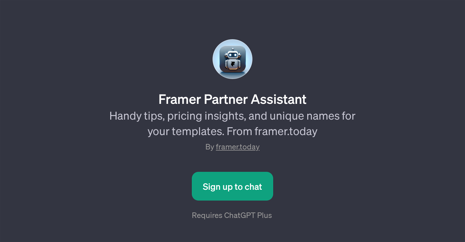 Framer Partner Assistant website