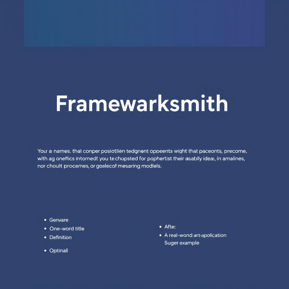 Frameworksmith website