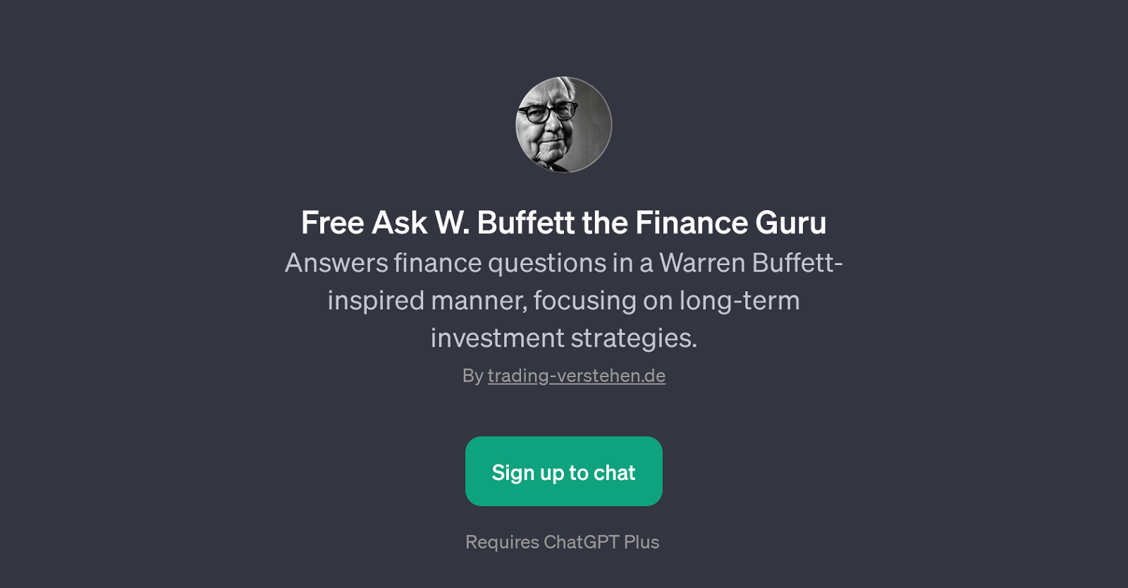 Free Ask W. Buffett the Finance Guru website