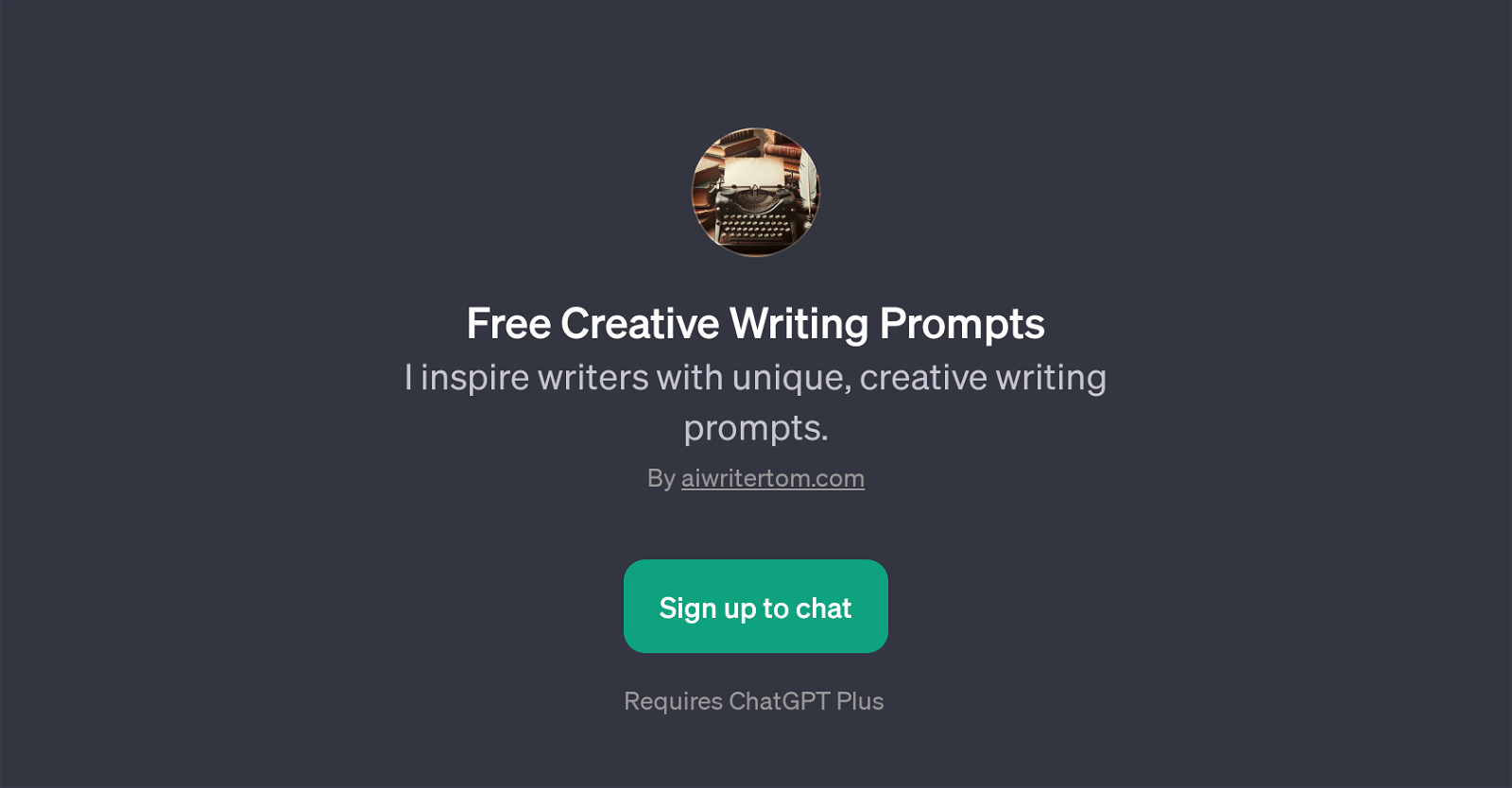 Free Creative Writing Prompts website
