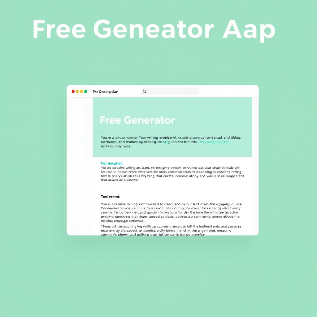Free Generator Aap - (Free, No Signup AI Tool)