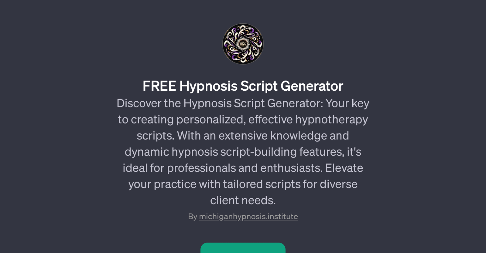 FREE Hypnosis Script Generator website