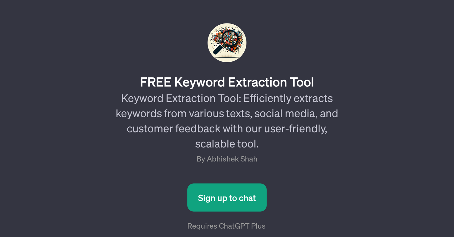 FREE Keyword Extraction Tool website