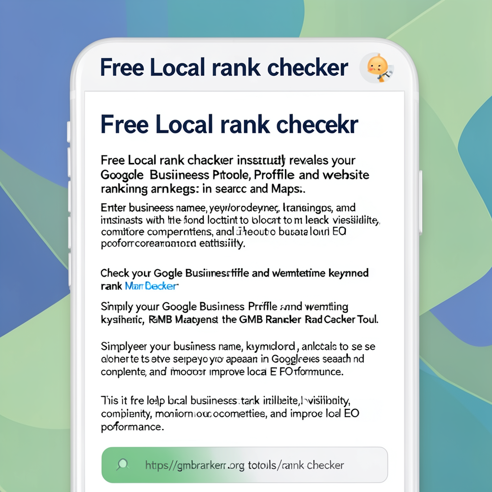 Free Local rank checker website