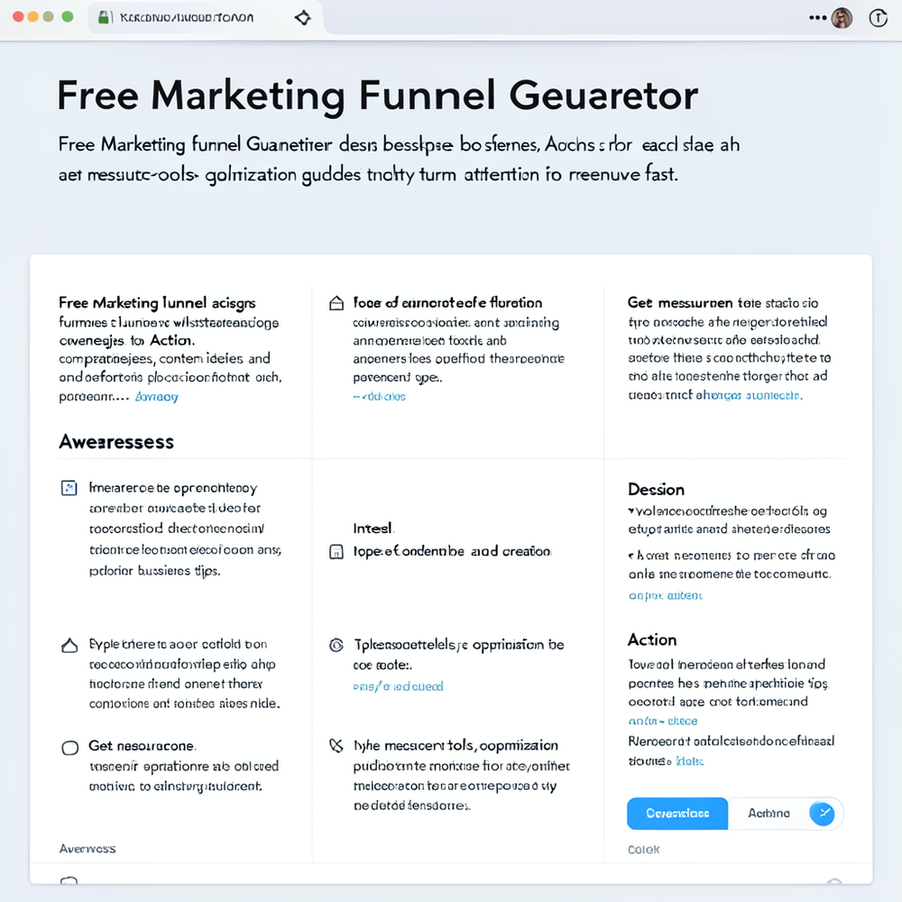 Free Marketing Funnel Generator website