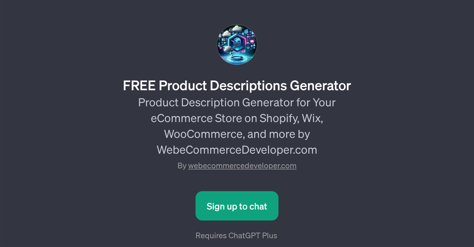 FREE Product Descriptions Generator website
