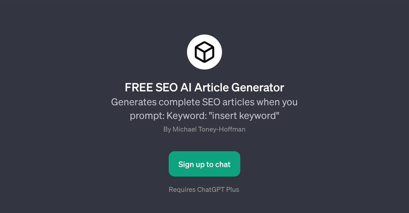 FREE SEO AI Article Generator website