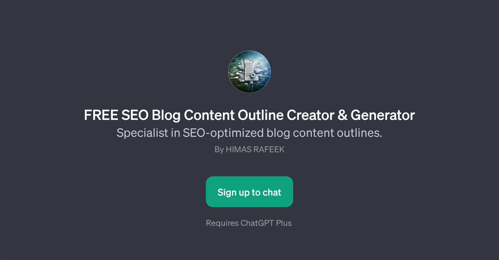 FREE SEO Blog Content Outline Creator & Generator website