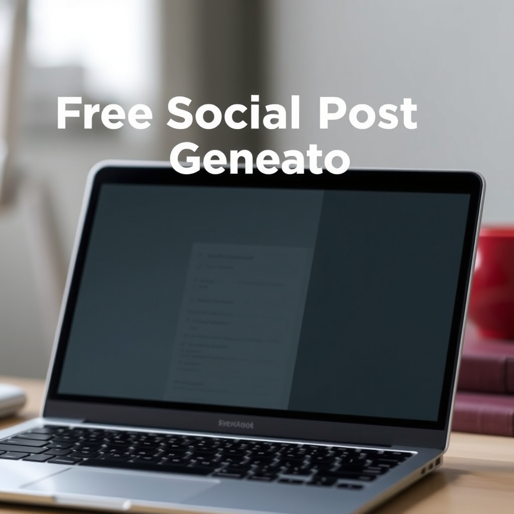 Free Social Post Generator website