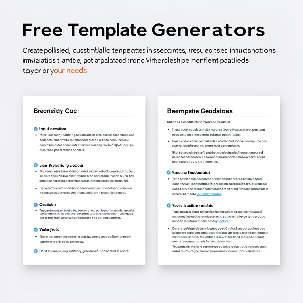 Free Template Generators website