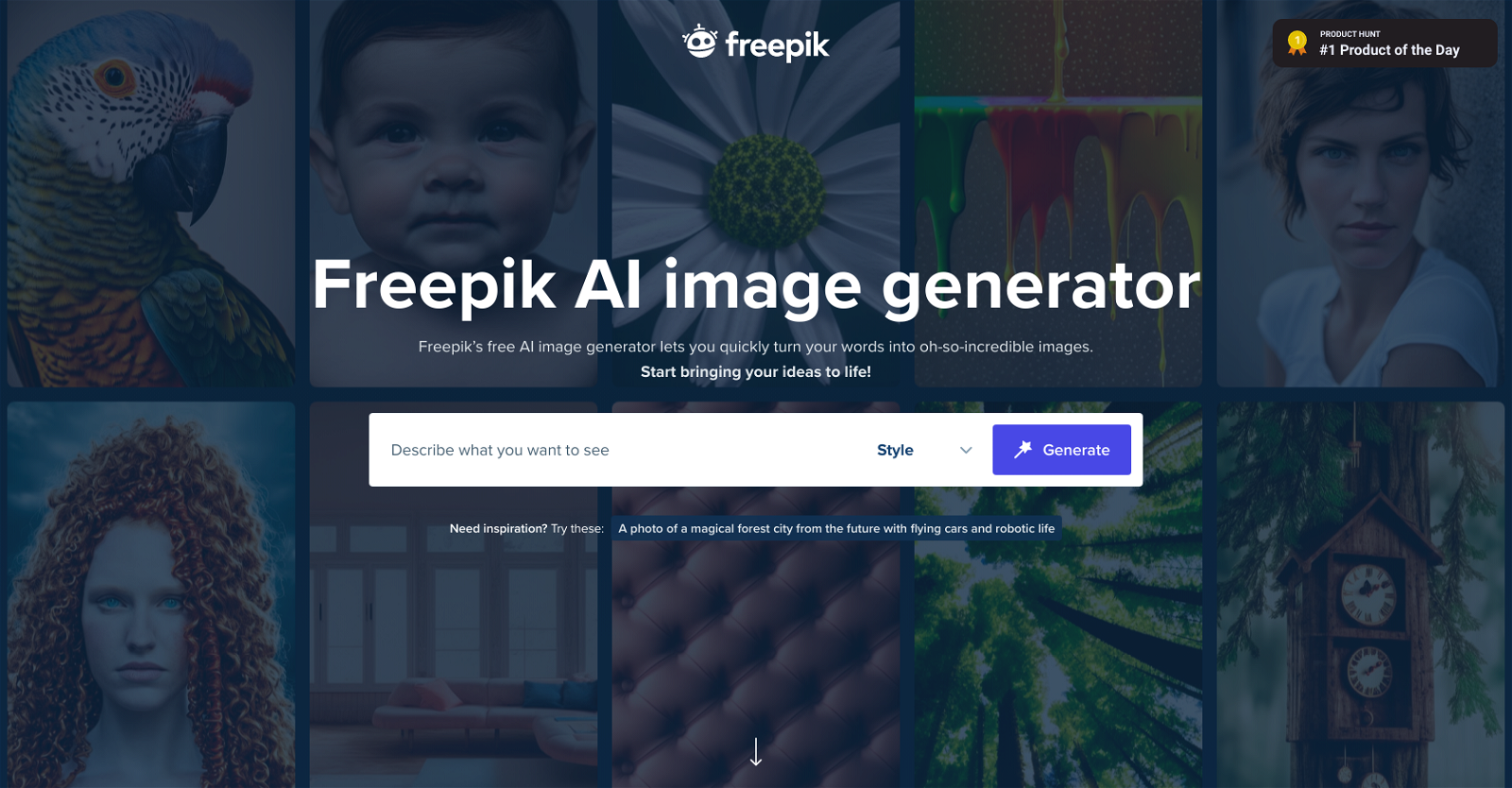 Freepik website