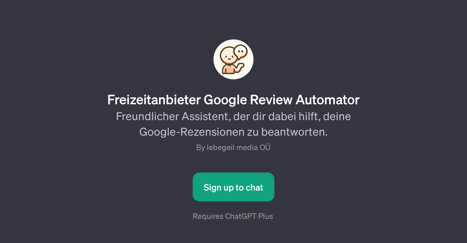 Freizeitanbieter Google Review Automator website