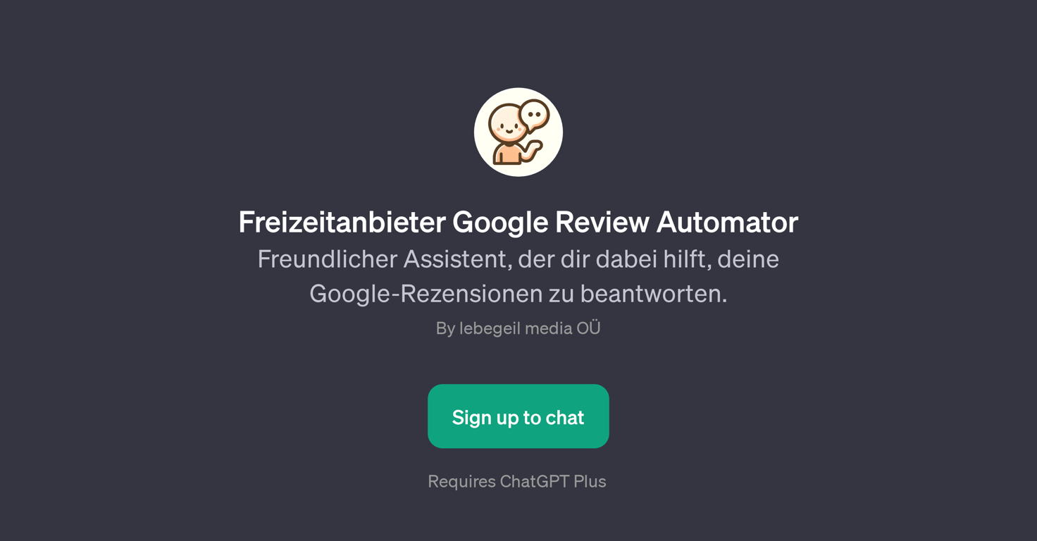 Freizeitanbieter Google Review Automator website