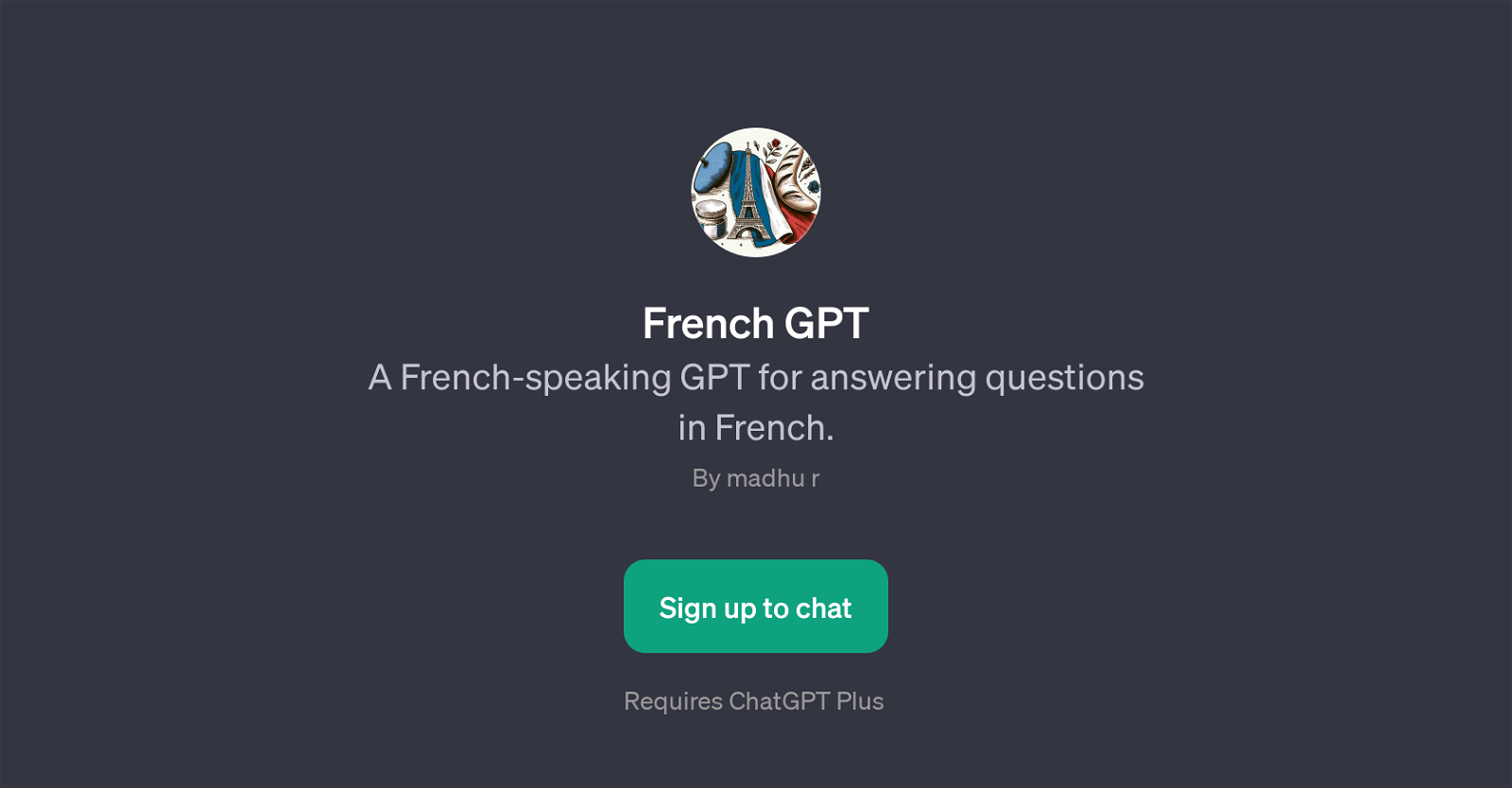 French GPT website