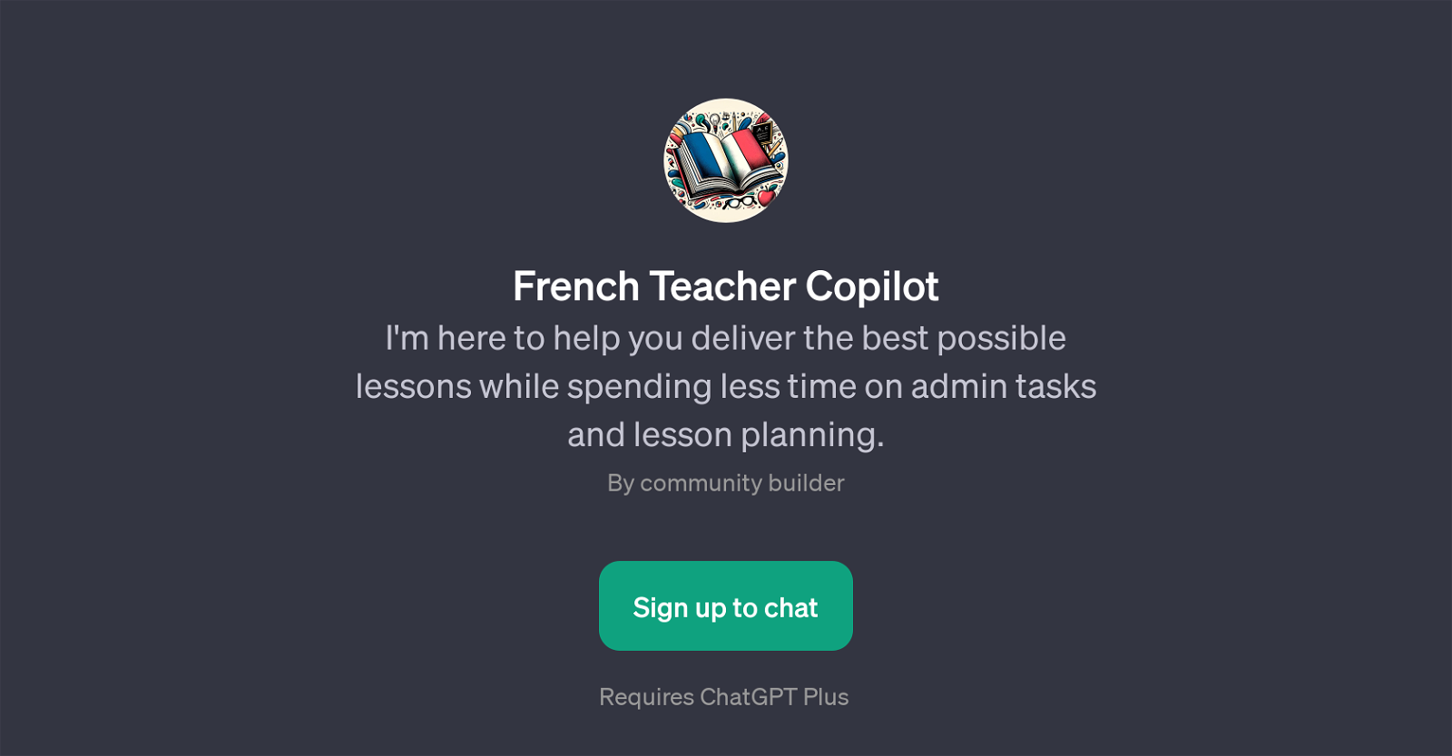 French Teacher Copilot website