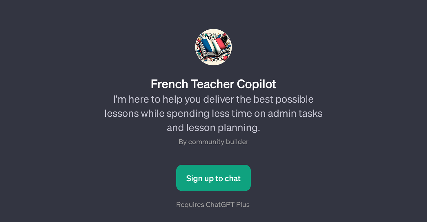 French Teacher Copilot website