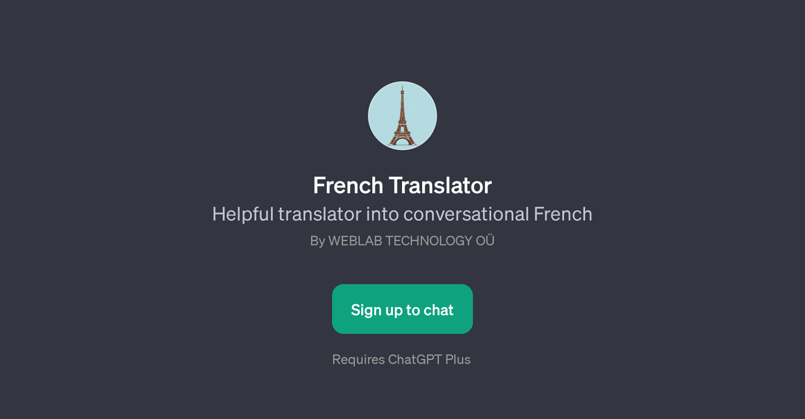 French Translator website
