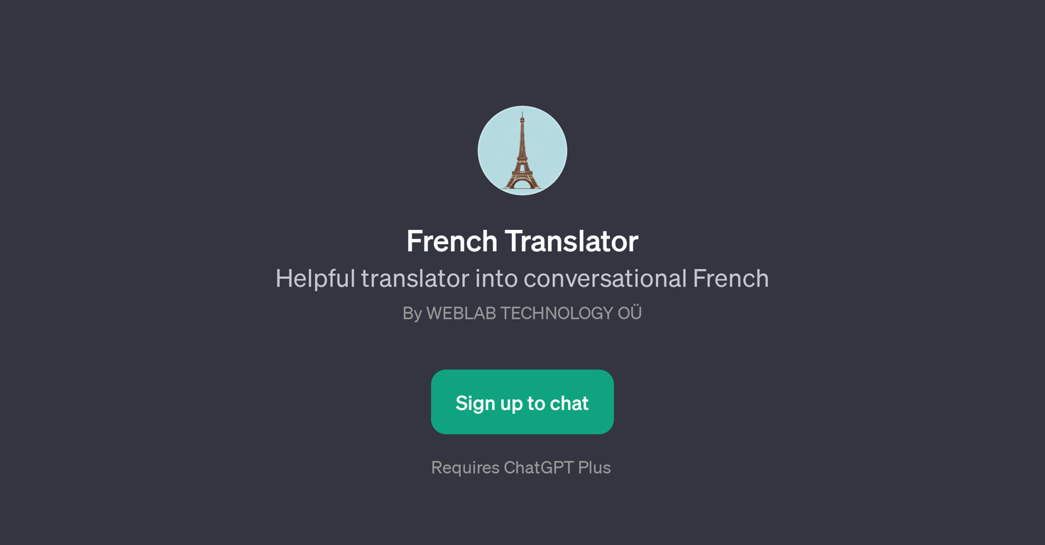 French Translator website