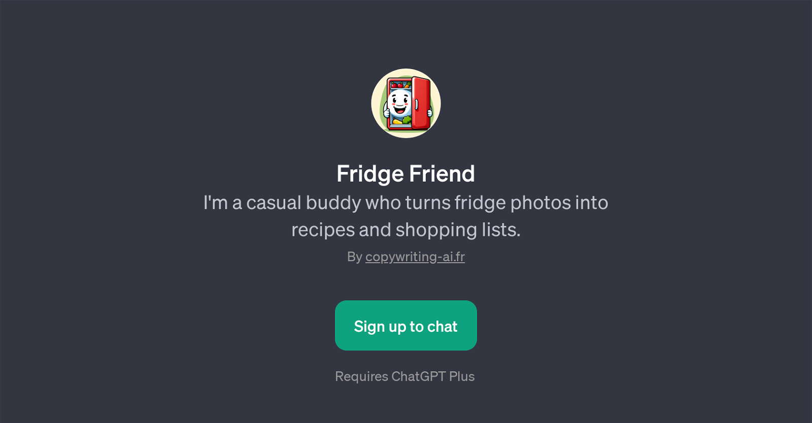 Fridge Friend website