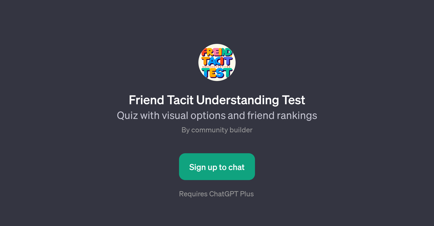 Friend Tacit Understanding Test website