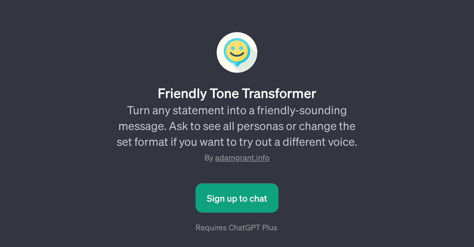 Friendly Tone Transformer website