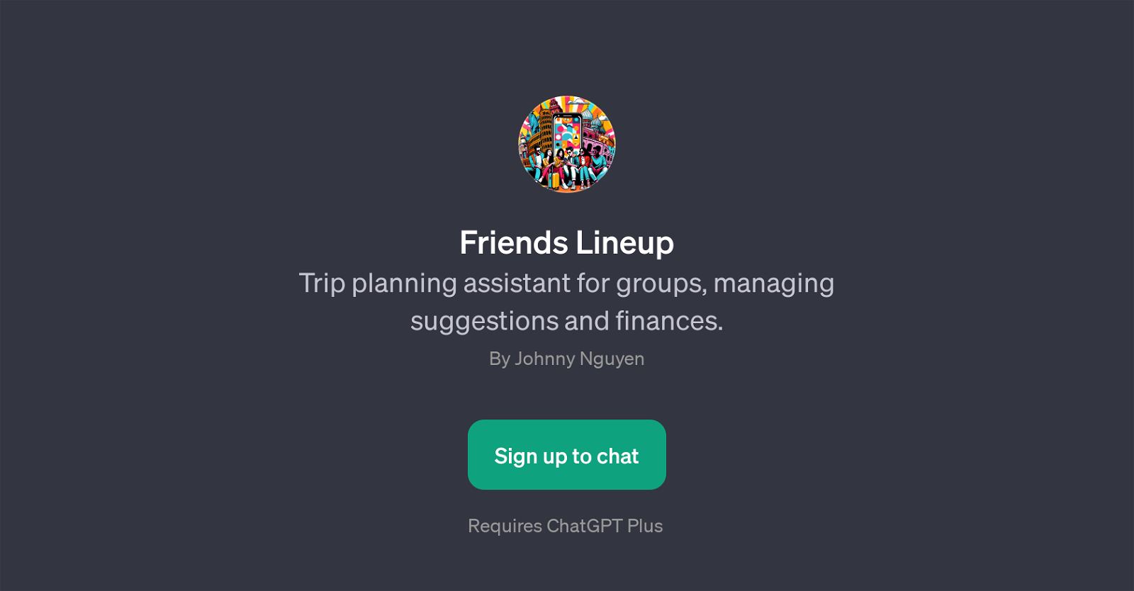 Friends Lineup website