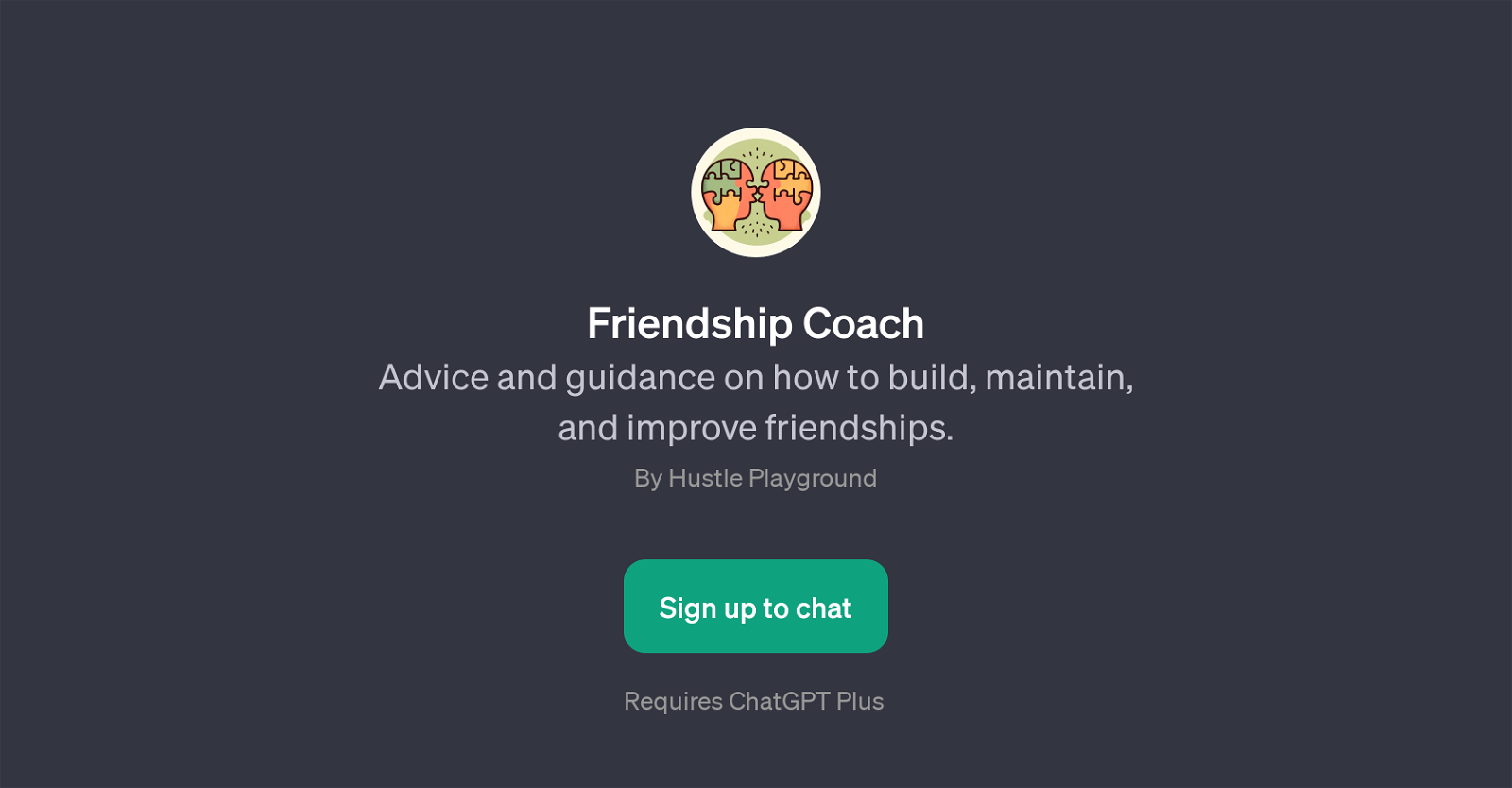 Friendship Coach website