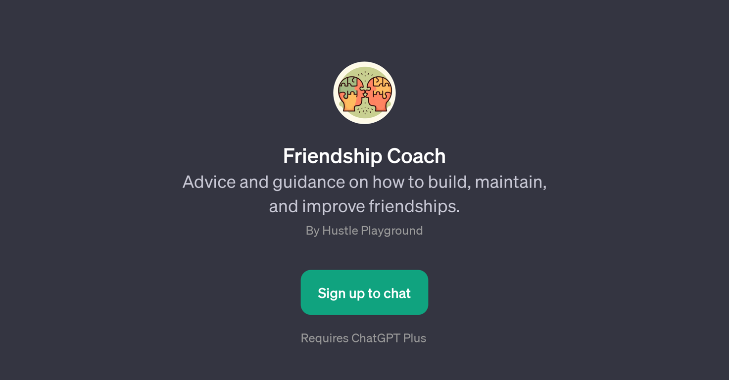Friendship Coach website