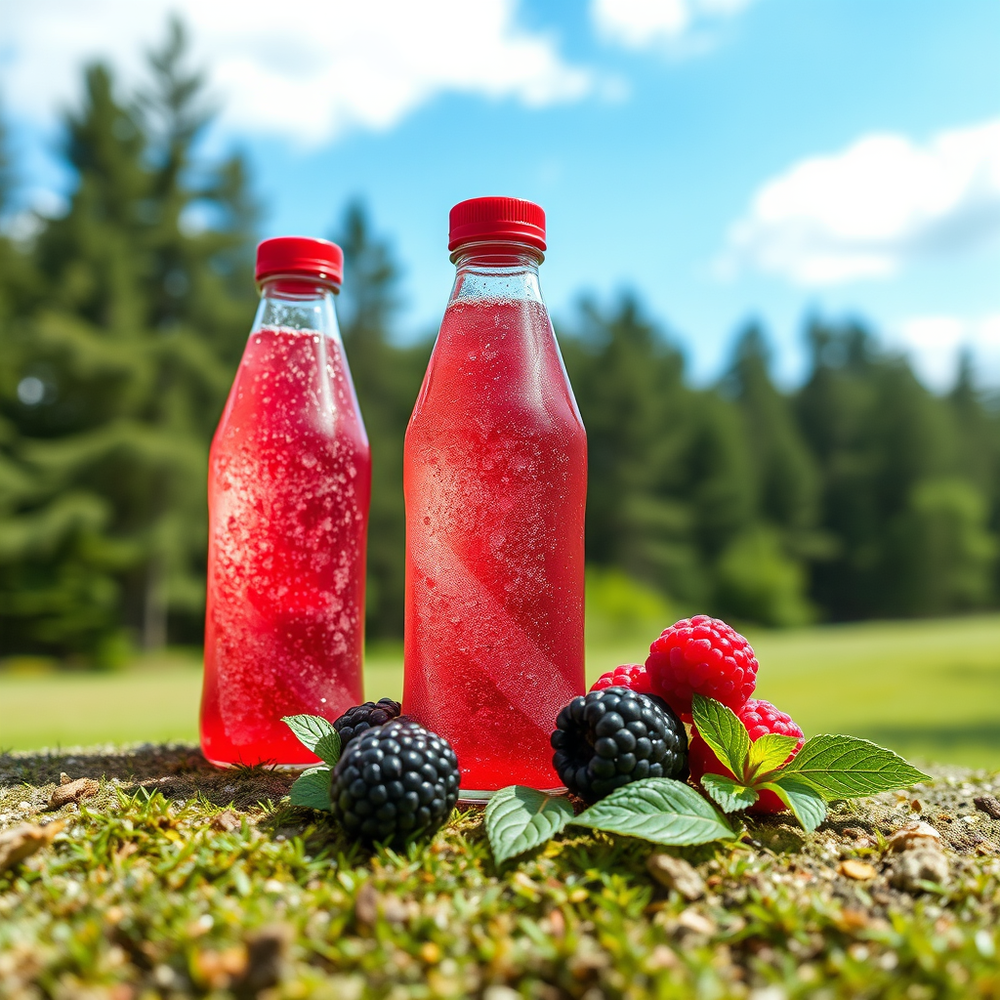 From forest to flavour Discovering the essence of spring in our Raspberry & Blackberry Sparkling Bubly Beverage range flavour  line ideas website