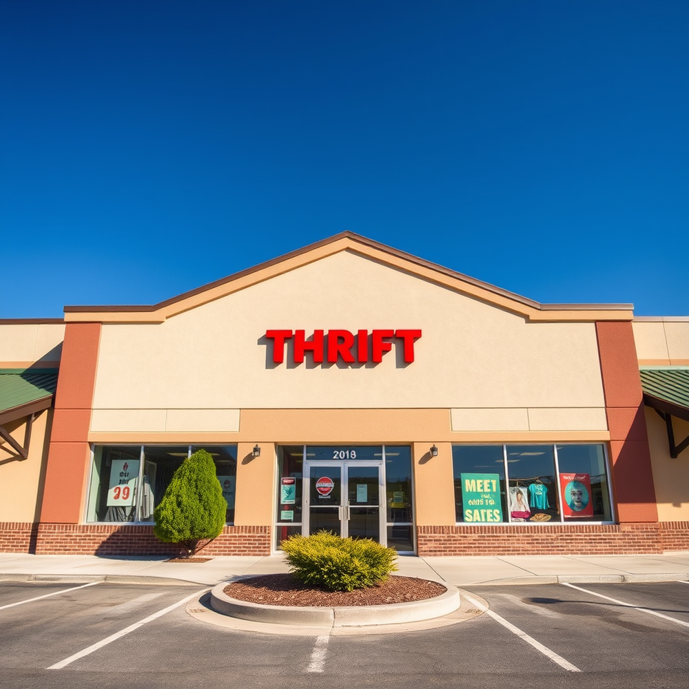 Front of a vast thrift store website