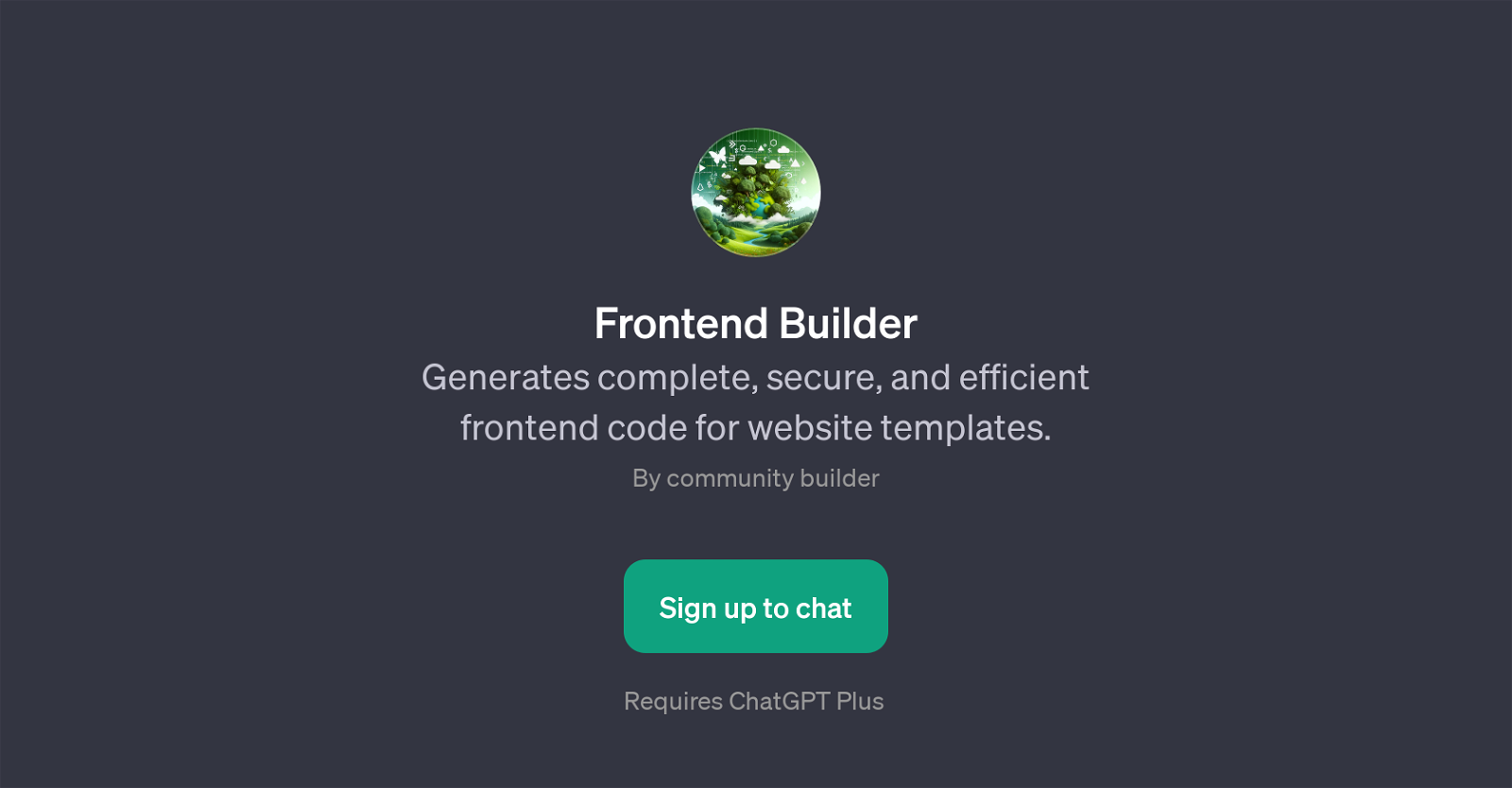 Frontend Builder website