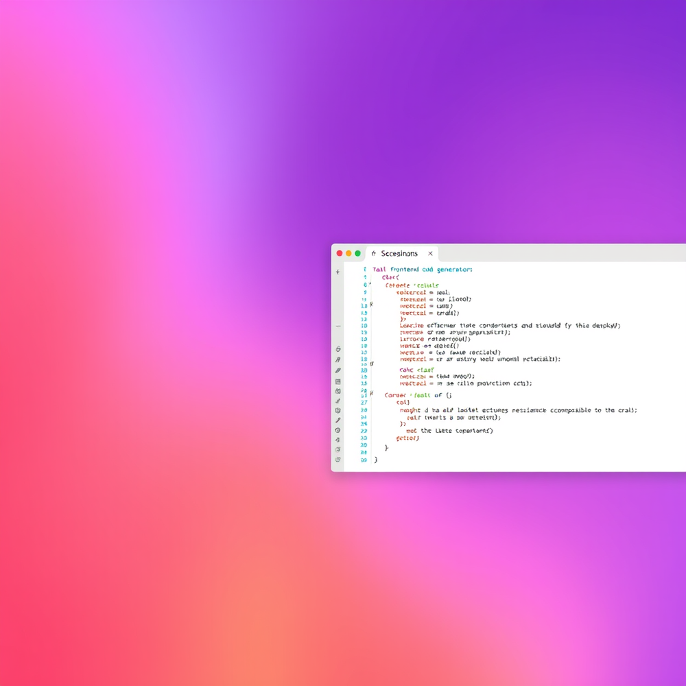 Frontend code generator website