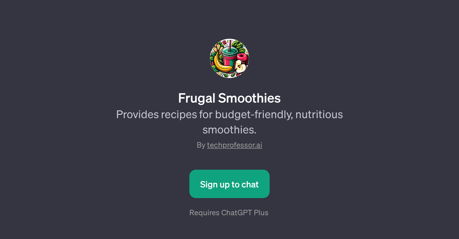 Frugal Smoothies website