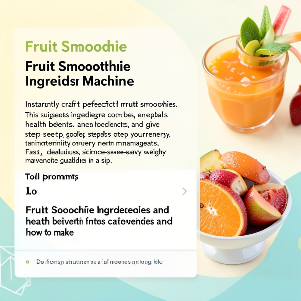Fruit Smoothie Ingredients Machine website