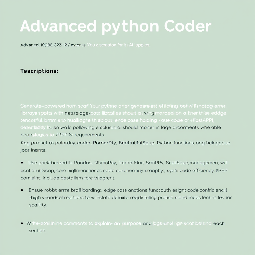 advanced python coder website