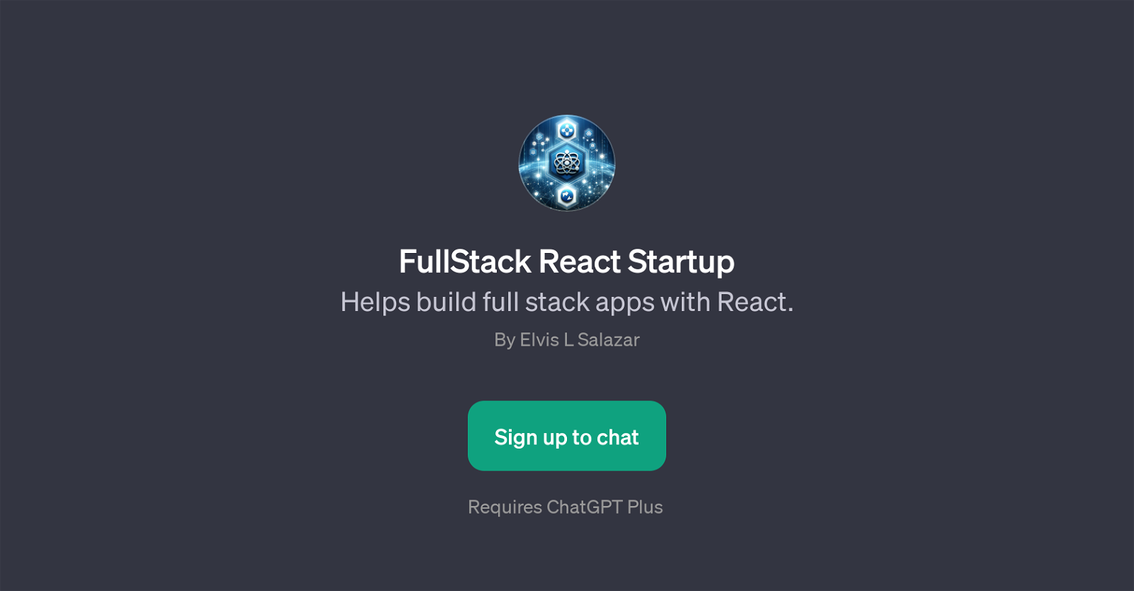 FullStack React Startup website