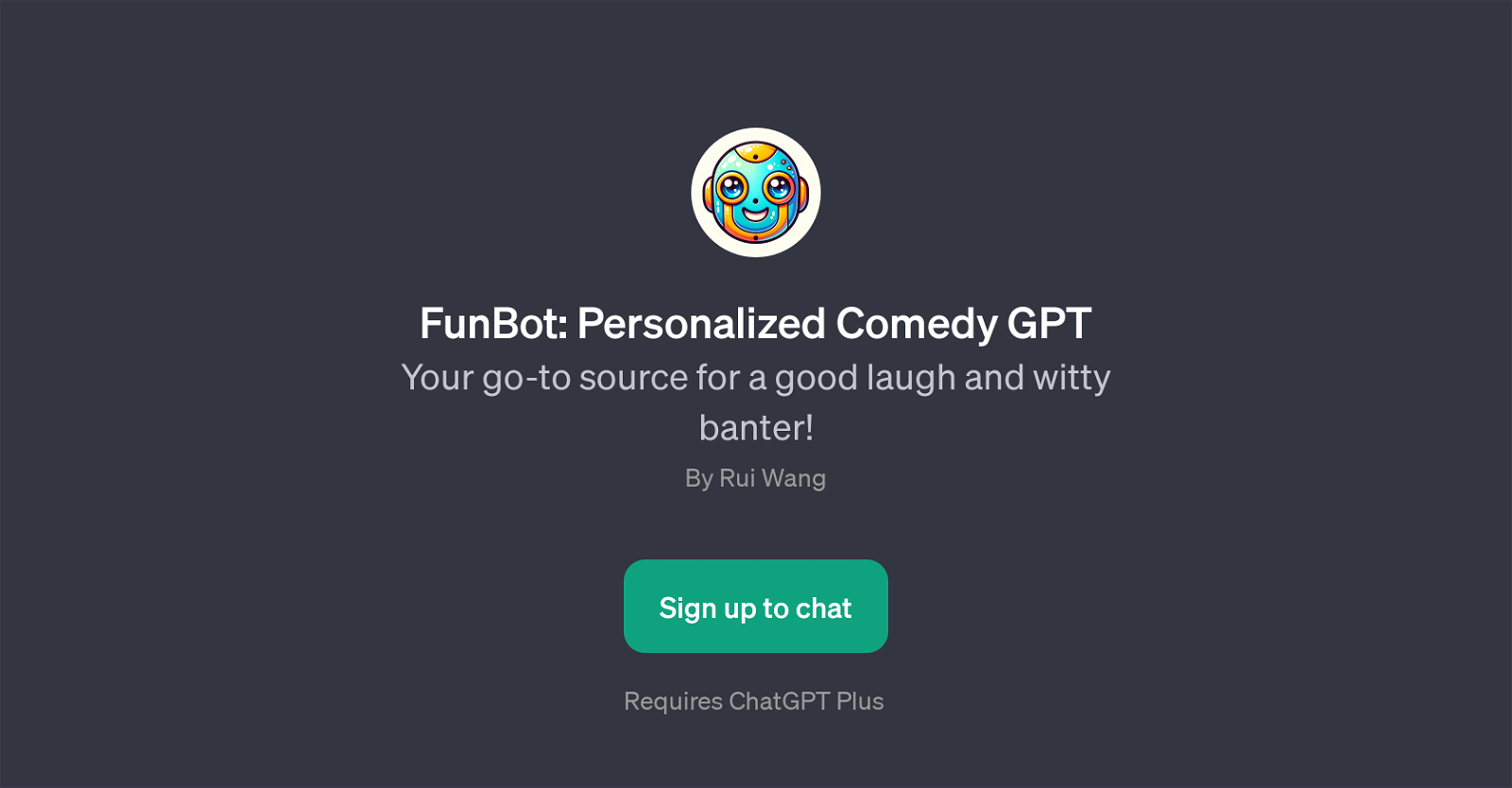 FunBot: Personalized Comedy GPT website