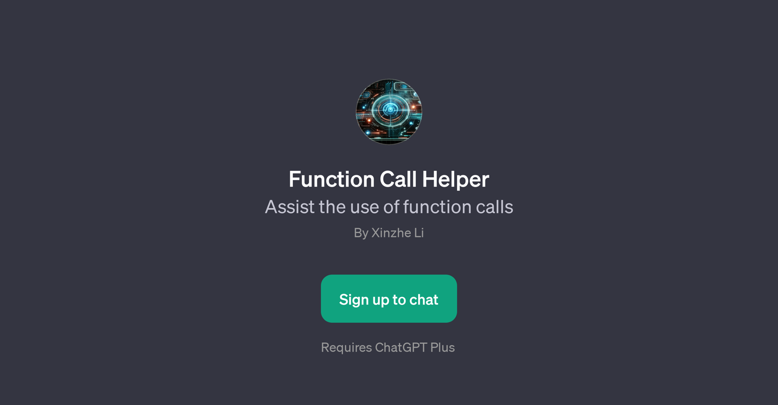 Function Call Helper website