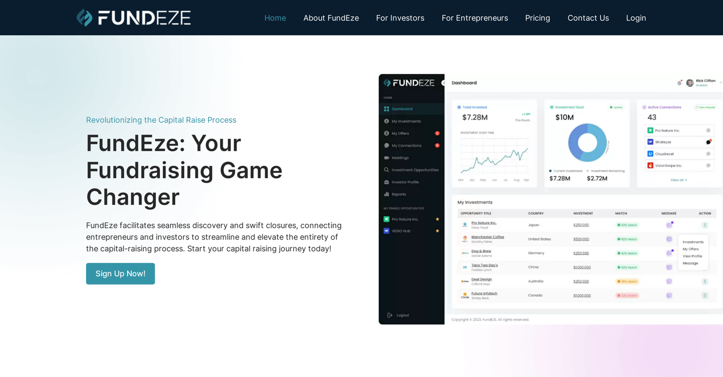 FundEze website