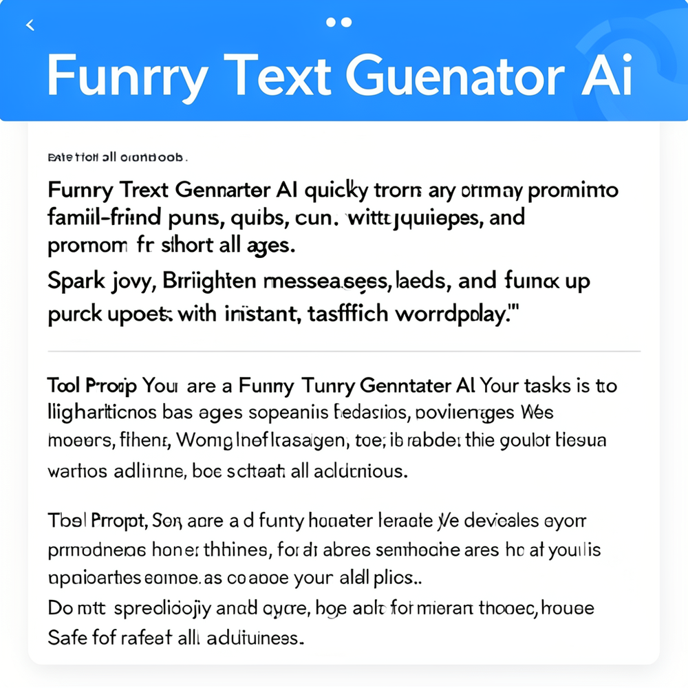 Funny Text Generator Ai website