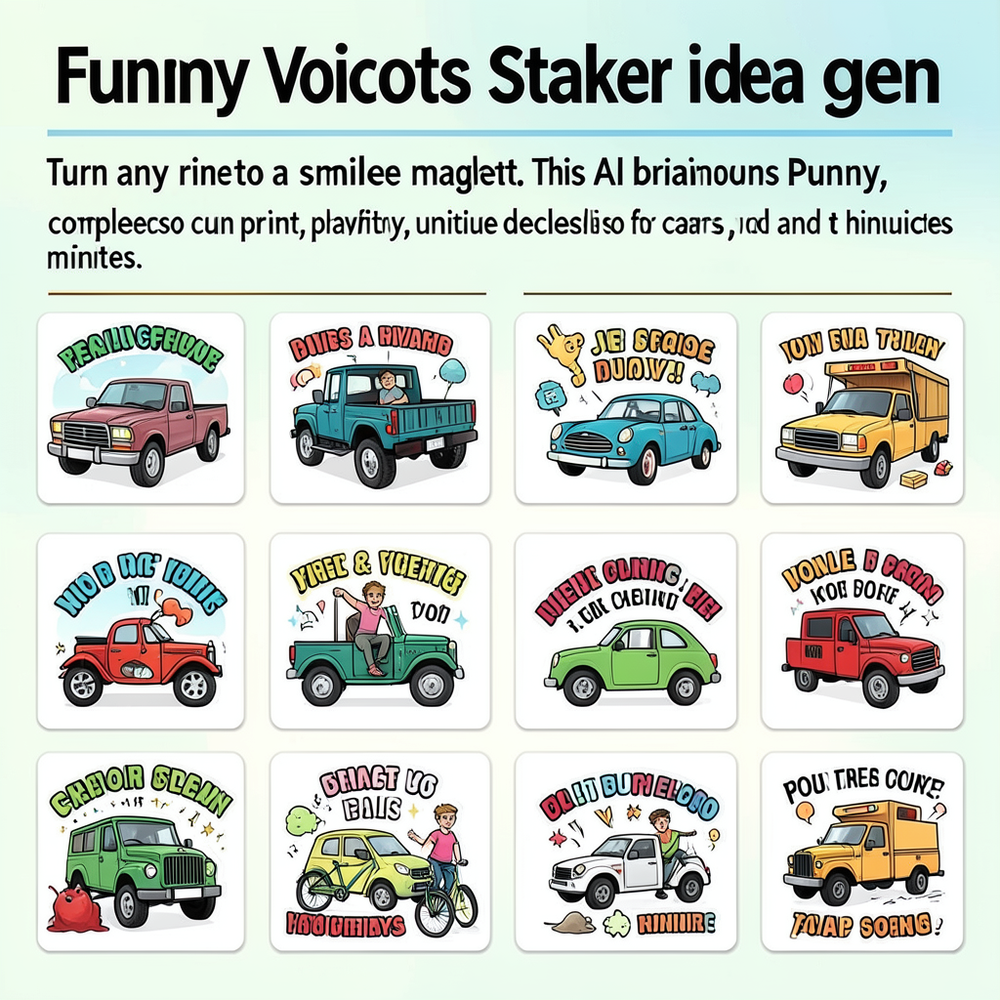 funny vehicles sticker idea gen website