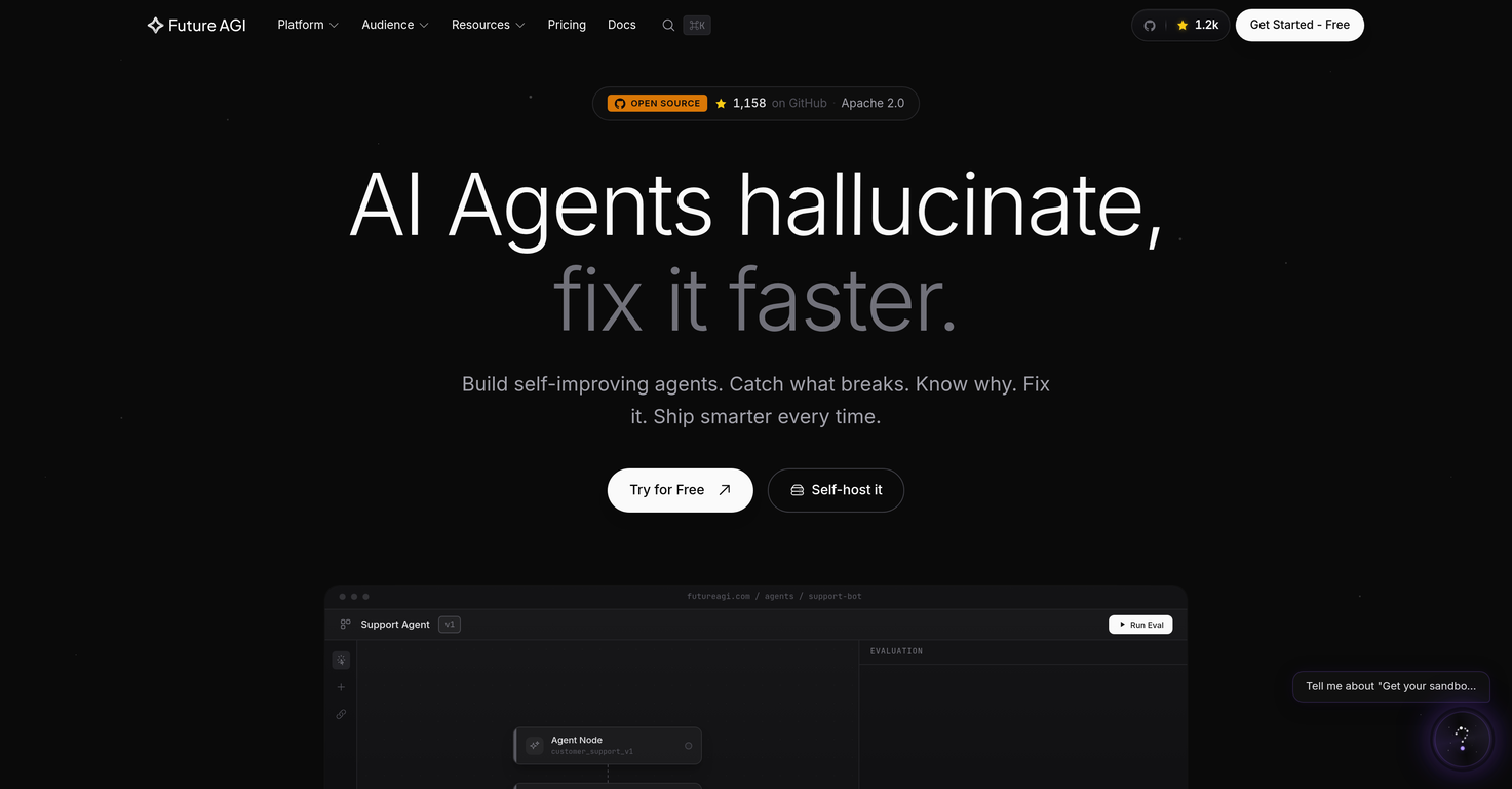 Future AGI website