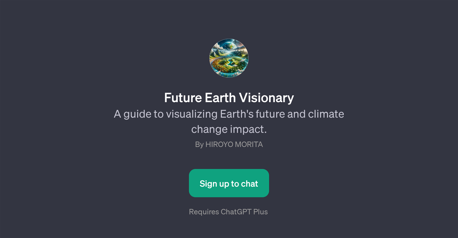 Future Earth Visionary website