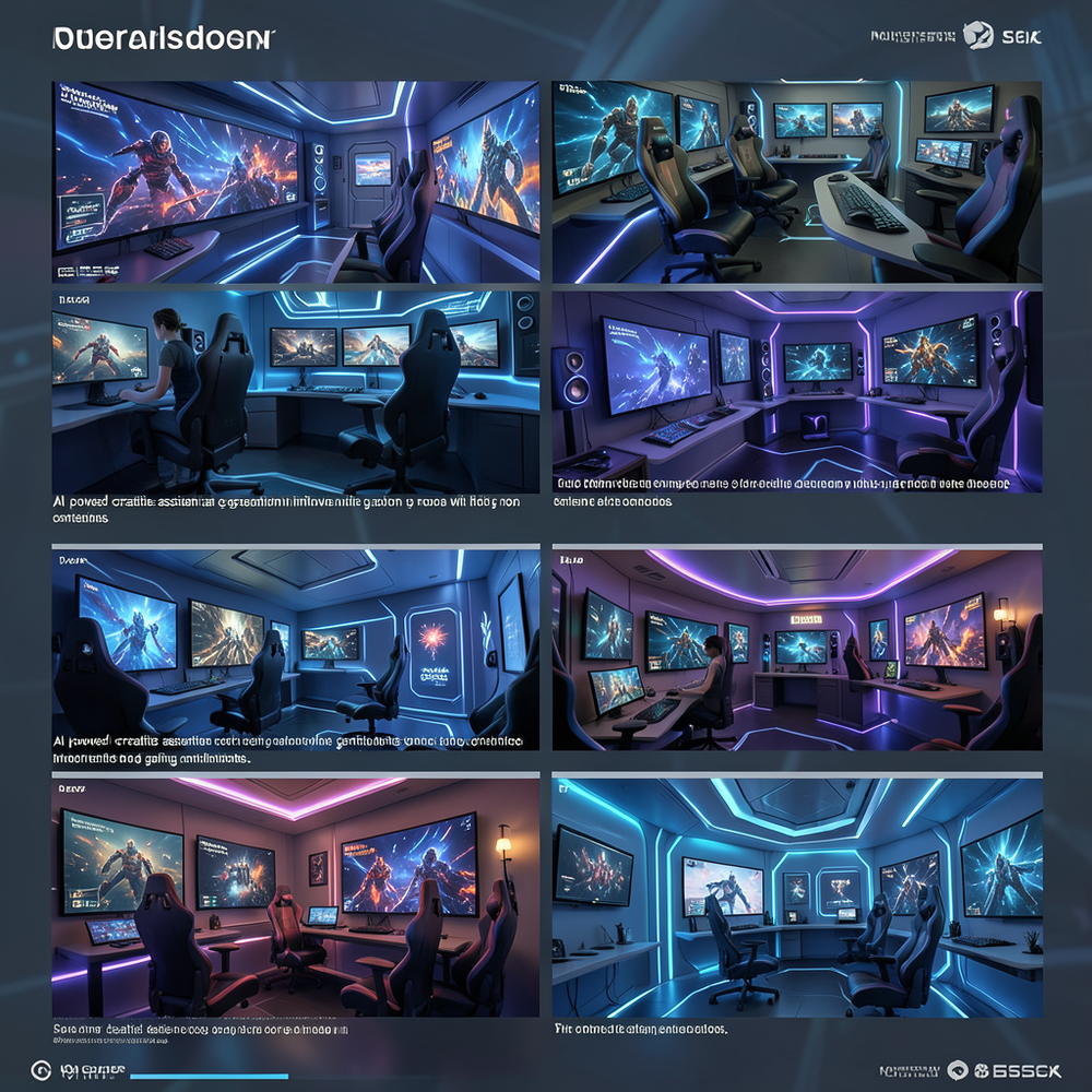 futuristic gaming room idea gener website