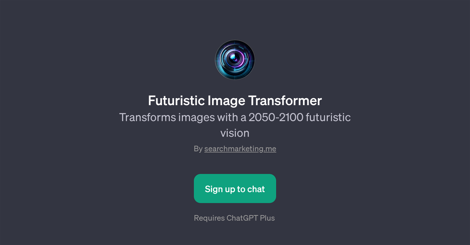 Futuristic Image Transformer website