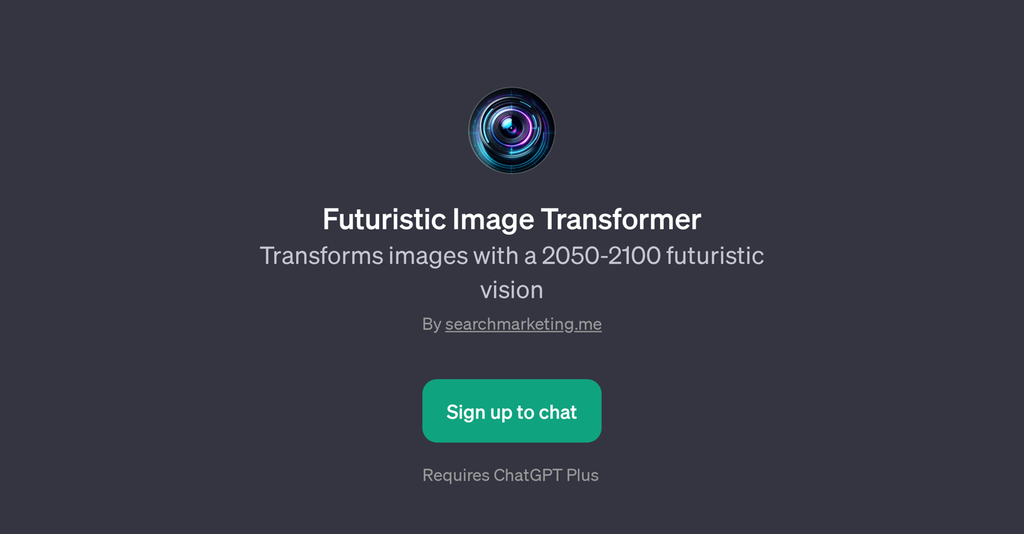 Futuristic Image Transformer website